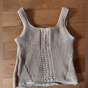 Rachel Zoe - Taupe crop top- Small